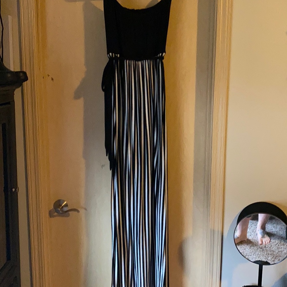 Stripped maxi dress